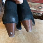 Frye  Reina Cut Out Short Black Leather Slip On Womens Bootie Boots Size 6.5 Photo 4