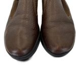 BRAZIL Brown Leather BOOTIES Slip On Women's Shoes SZ 38 Euro/ 7.5 USA Photo 4