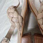 Bernardo EUC Leather Braided Block Heel Square Toe Sandals, Beige Sz 11 Photo 6