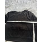 ZARA Black Sweatshirt Sequins Beads Women's Large Long Sleeve Goth Holiday Glam Photo 5