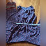 Peach royal Moroccan jumpsuit, size small Blue Photo 1