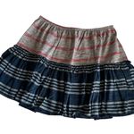 Urban Renewal Urban Outfitters Remade Striped Ruffle Mini Skirt Sz Medium/Large Photo 0