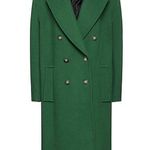 Michael Kors Mensy Double-Breasted Wool Blend Coat in Green, Size XL NEW Photo 1