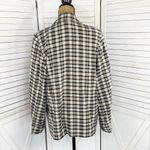 Free People Luminary Plaid Flannel Oversized Blazer Neutral Tan Small Photo 5