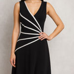 Connected Apparel  black and white form flattering dress size 10 Photo 0