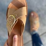 Nude/Natural Criss Cross Sandal Tan Size 10 Photo 0