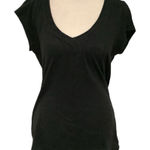 No Boundaries  Women’s Black Short Cap Sleeve Tee. Size L Photo 0
