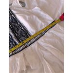 Taylor Cotton Embroidered Dress On Top and Bottom Boarder Size 22W White Photo 5