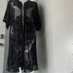 Chic Black Sheer Lace Cardigan Size undefined Photo 6