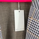 MELLODAY  Blazer Size Large NWT Plaid Houndstooth Longline Open Stretch Fall Photo 3