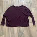 H by Bordeaux  purple long sleeve top Photo 5
