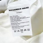 Alexander Wang Cotton Faux Vegan Leather Panel Sleeveless Mini Sheath Dress 4 Photo 2