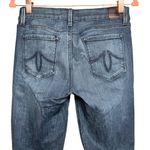 Level 99 Dark Wash Skinny Jeans W/Gold Strip Detail Women’s Size 27 Photo 3