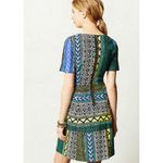 Anthropologie  Plenty By Tracy Reese New Moon Dress Size Small Blue Green Boho Photo 2