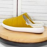Toms Alpargata Mallow Puffer Mules Shoes Mustard Yellow 9.5 Photo 2