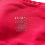 Peloton  Size M Endurance Rib One‎ Shoulder Sports Bra Orange Pink Layered Padded Photo 4