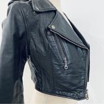 Highway One Vintage genuine leather cropped motorcycle jacket Y2K Black Size XS Photo 5
