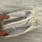 Tan & White Double Zip Small Travel Bag 5" X 7" Photo 2