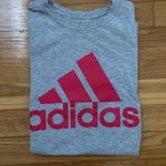 Adidas Womens GO TO Short Sleeve Logo Tee  Gray Size S Photo 1