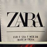 ZARA  Red & Black Hibiscus Bomber Jacket Medium Photo 1