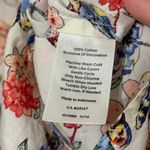 Talbots  Novelty Floral Birds Butterfly Button Down Shirt Size 4 women’s Photo 7