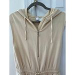 ASOS  Buttery Beige Hooded Wide Leg Zip Up Jumpsuit Photo 5