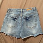 Dollhouse  Rainbow Striped Denim Shorts Photo 2