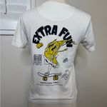 Denim & Flower  White and Yellow T-Shirt Photo 4