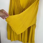 Torrid  Crochet Lace Up Babydoll Blouse Top Yellow Sz 4X Photo 12