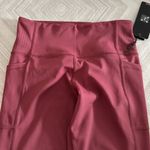 Lilybod  Women’s Maroon Side Pockets Leggings Photo 3