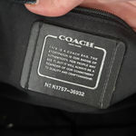 Coach  Turnlock Signature Jacquard Monogram Black Gray Tote Photo 10