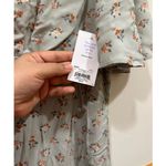 Vylette NWOT Women’s Empire Flutter Sleeve Floral Midi Dress Size XL Green Photo 5