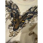 Vivien Forest Vintage Sweater L Lambswool Angora Blend Deer Stag Size L Photo 5