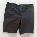 Talbots  Perfect Shorts 10.5" inseam bermuda chino shorts‎ navy blue sz 10 Petite Photo 0