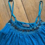American Dream y2k Blue Embellished Beaded Women's Tank Top Small Photo 1