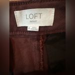 Loft  Deep Rustic Red Jean Shorts Photo 3