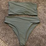 SheIn olive green high waist bikini Photo 0