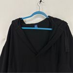 Old Navy  V Neck Hoodie Womens Large Tall Black Photo 1