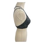 Victoria's Secret Strappy Back Sports Bra Size L Black Grey Removable Pads Photo 4