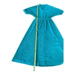 Vintage 1970s terry cloth dress Size Small Green Photo 6