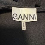 Ganni  | Long Sleeve Heavy Crepe Mini Dress with Bow Tie Detail Size 36 (US 4) Photo 8