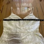 Lulus NWOT White Floral Jacquard Sleeveless Midi Dress Photo 8