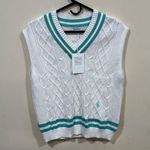 NWT Sporty & Rich SRC Cableknit Vest size medium Photo 1