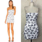 superdown Jewel Diamond Mini Dress White Silver Photo 1