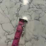 Silver Toned Hanging Skeleton Hair Clip Photo 2