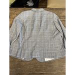 Talbots ‎ Women's Gray Plaid Blazer & Skirt Suit Set Size 14WP Blue Gray Plaid Photo 15