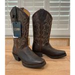 Shyanne Womens Jesse Performance Western Boots Brown Leather Sz 7 NWT Square Toe Photo 1