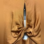 Anthropologie Significant Other Demi Backless Long-Sleeve Column Gown - Caramel Photo 9