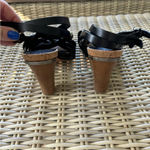 Coach  Adrienne Strappy‎ Slingback Block Heel black Sandals 9 Classic luxury Photo 3