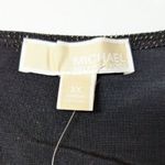 Michael Kors Metallic Tiered Dress NWT Size 3X Glam NYE Party Black Gold Photo 2